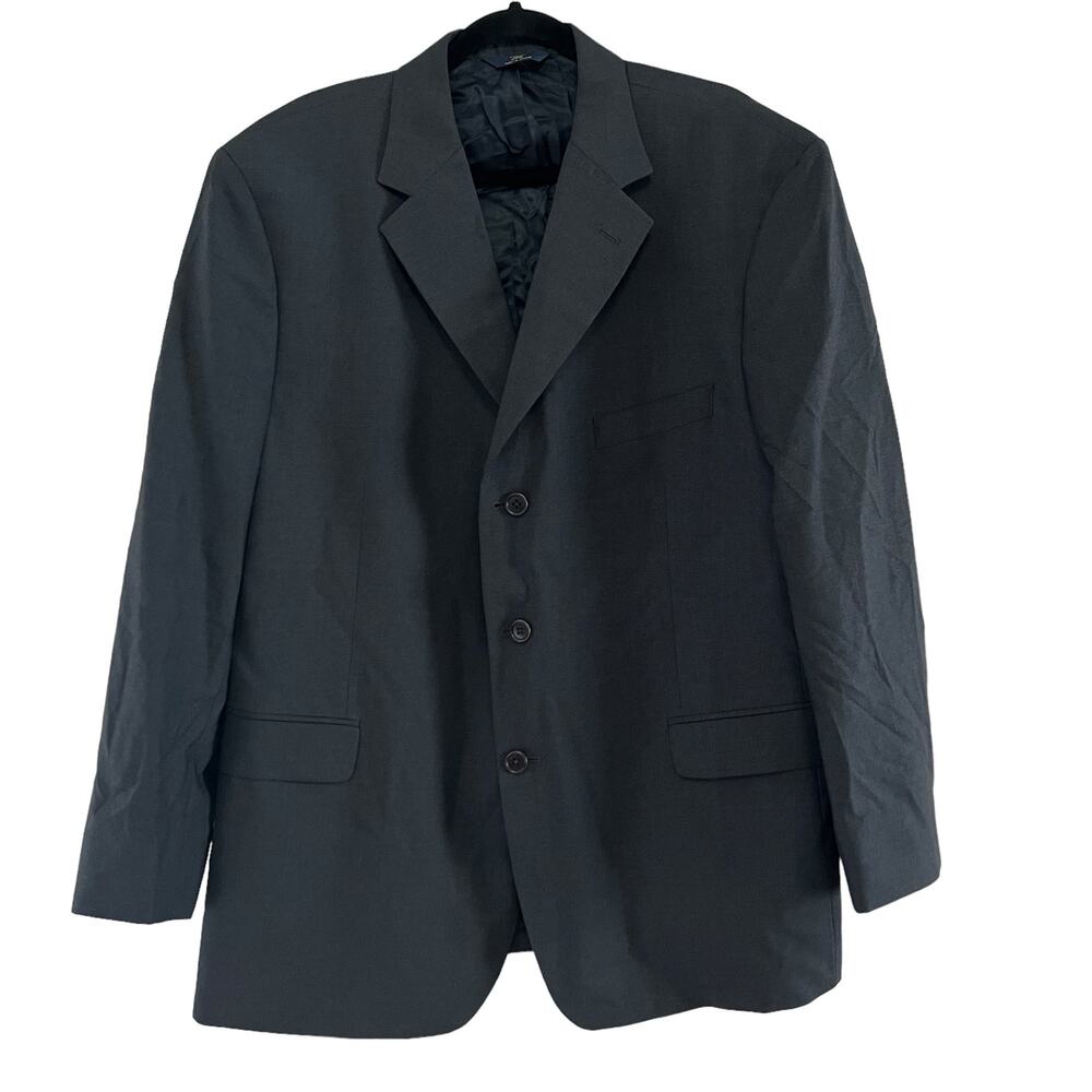 Brooks Brothers 346 Charcoal Gray Single Breasted 3 Button Sport Coat Blazer 48R